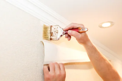 Pose de papier peint à Hunting — revêtements muraux et toiles de verre
